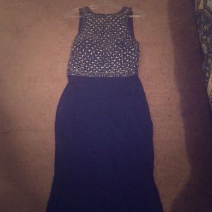 Navy blue elegant dress